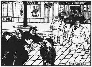 Der Anarchist, 1892 von Felix Edouard Vallotton