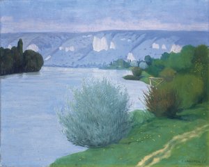 Die Seine bei Les Andelys, 1916 von Felix Edouard Vallotton