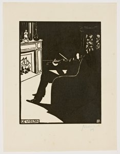 Die Violine, aus der Serie "Musikinstrumente", 1896-97 von Felix Edouard Vallotton