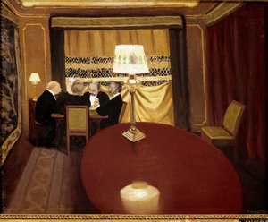 Das Pokerspiel von Felix Edouard Vallotton