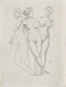 Drei Grazien, Studie von Felix Edouard Vallotton