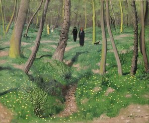 Unterholz im Frühling, 1923
