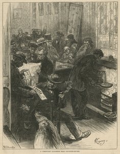 Ein kommunistischer Klubraum in der Nähe des Leicester Square von Felix Elie Regamey
