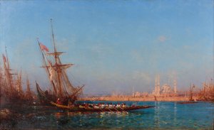 Blick auf Istanbul, zweite Hälfte des 19. Jahrhunderts von Félix Ziem