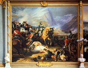 Schlacht von Rivoli gewonnen vom Kaiser Napoleon I., 14. Januar 1797, ca. 1835-1884 von Felix Henri Emmanuel Philippoteaux