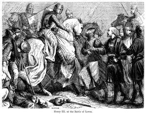 Heinrich III. in der Schlacht von Lewes, 14. Mai 1264 von Felix Henri Emmanuel Philippoteaux