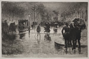 Künstler kehren vom Salon zurück, 1877