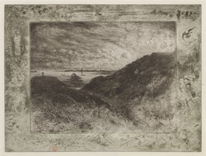 La Falaise: Baie de Saint-Malo von Felix Hilaire Buhot