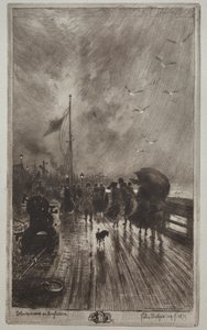 Landung in England, 1879 von Felix Hilaire Buhot