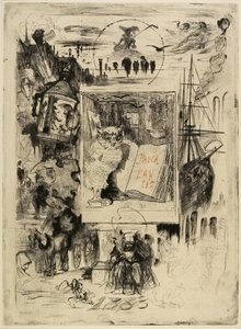 Die Eule, 1883 von Felix Hilaire Buhot