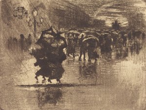 Le Petit Enterrement (Die Beerdigung - Kleine Platte), 1878 von Felix Hilaire Buhot