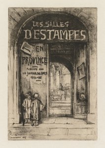 Die Drucksäle in der Provinz von Felix Hilaire Buhot
