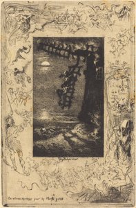 Sie zünden Kerzen für die Toten an (On allume les cierges pour les Morts) von Felix Hilaire Buhot
