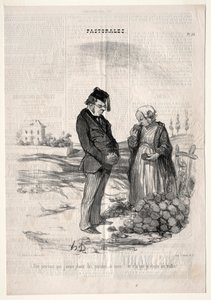 Pastorales, Platte 33: Sie sagen trotzdem, dass wenn ich Kartoffeln pflanze, ich Trüffel ernten werde von Felix Hilaire Buhot