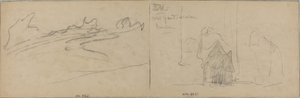 Studien von Wolken und einer alten Frau von Felix Hilaire Buhot