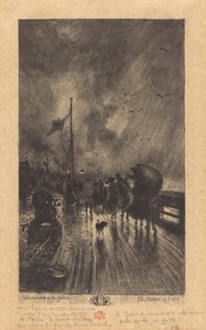 Eine Landung in England von Felix Hilaire Buhot