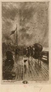 Eine Landung in England von Felix Hilaire Buhot