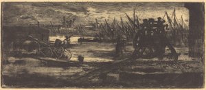 Un Vieux Chantier à Rochester von Felix Hilaire Buhot