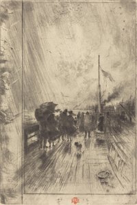 Ein Pier in England von Felix Hilaire Buhot