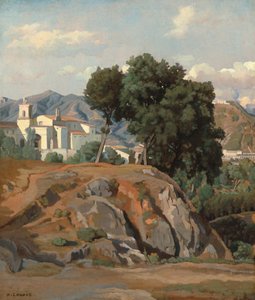 Blick auf La Cava, ca. 1840 von Felix Hippolyte Lanoue