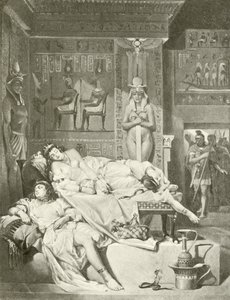 Antonius und Cleopatra. Akt-V, Szene II (Gravur) von Felix Octavius Carr Darley