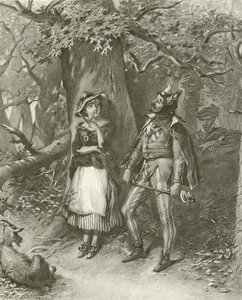 Wie es euch gefällt. Akt III, Szene III von Felix Octavius Carr Darley