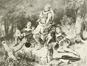 Wie es euch gefällt. Akt V, Szene III von Felix Octavius Carr Darley