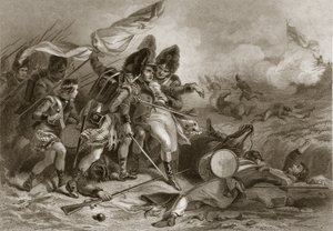 Tod von Pakenham in der Schlacht von New Orleans, veröffentlicht 1860 von Felix Octavius Carr Darley