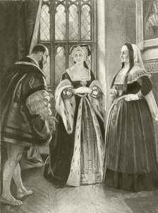 König Heinrich VIII. Akt II, Szene III (Gravur) von Felix Octavius Carr Darley