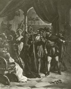 König Heinrich VIII. Akt I, Szene IV von Felix Octavius Carr Darley