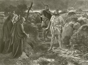 Macbeth. Akt I, Szene III (Gravur)