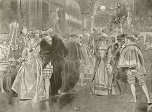 Viel Lärm um nichts. Akt II, Szene I (Gravur) von Felix Octavius Carr Darley