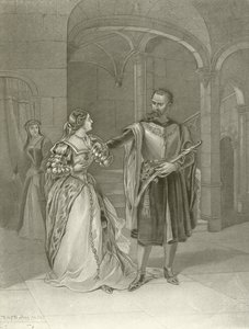 Othello. Akt IV, Szene II von Felix Octavius Carr Darley