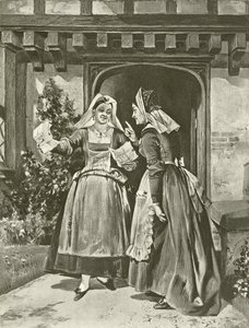 Die lustigen Weiber von Windsor. Akt II, Szene I von Felix Octavius Carr Darley