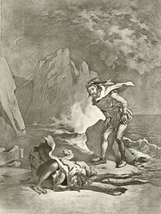 Der Sturm. Akt II, Szene II von Felix Octavius Carr Darley