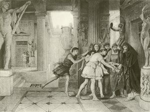 Timon von Athen. Akt III, Szene IV von Felix Octavius Carr Darley