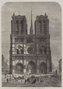Restaurierung von Notre Dame, Paris, die Westfassade