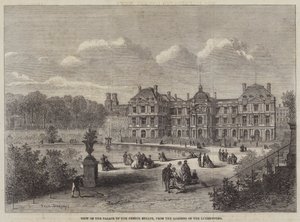 Blick auf den Palast des französischen Senats, aus den Gärten des Luxemburgs von Felix Thorigny