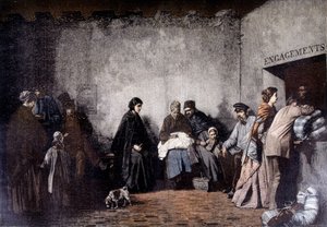 Der Berg der Barmherzigkeit - nach dem Gemälde von Heilbuth - in „Le Petite Journal“ Dezember 1895 von Ferdinand (after) Heilbuth