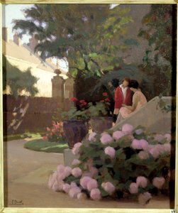 Eine Ecke des Gartens von Ferdinand Achille Lucien Bivel