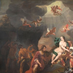 Aeneas erhält eine neue Rüstung von Venus von Ferdinand Bol