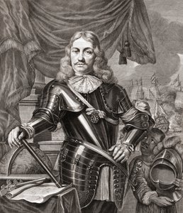 Cornelis Maartenszoon Tromp, nach einem Stich von Lambert Visscher nach einem Gemälde von Ferdinand Bol von Ferdinand Bol