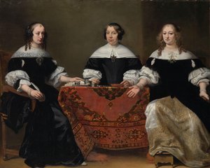Porträt der drei Regentin des Leprozenhauses, Amsterdam