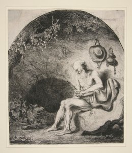 Der heilige Hieronymus in der Höhle von Ferdinand Bol