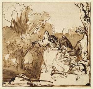 Der Engel erscheint Hagar und Ismael
