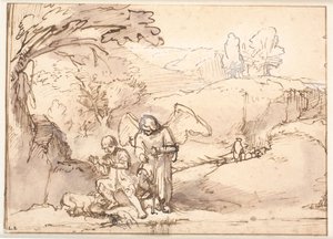 Tobias und der Fisch von Ferdinand Bol