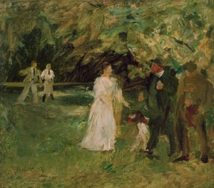 Gespräch im Park