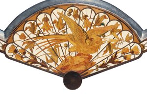 Detail eines Tischspiegels, Maison Giroux, ca. 1880 von Ferdinand Duvinage