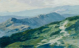 Riesengebirge (aus der Mappe „16 Ansichten tschechischer Landschaften 