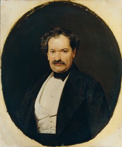 Herr in schwarzem Rock mit weißer Weste von Ferdinand Georg Waldmuller